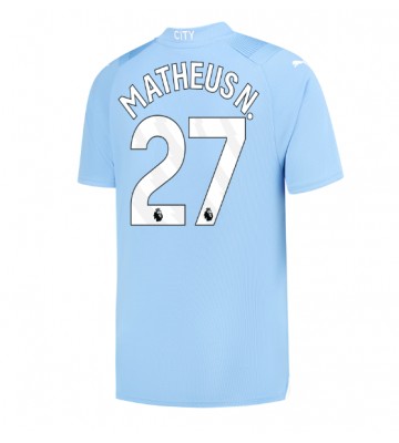Manchester City Matheus Nunes #27 Hemmatröja 2023-24 Kortärmad